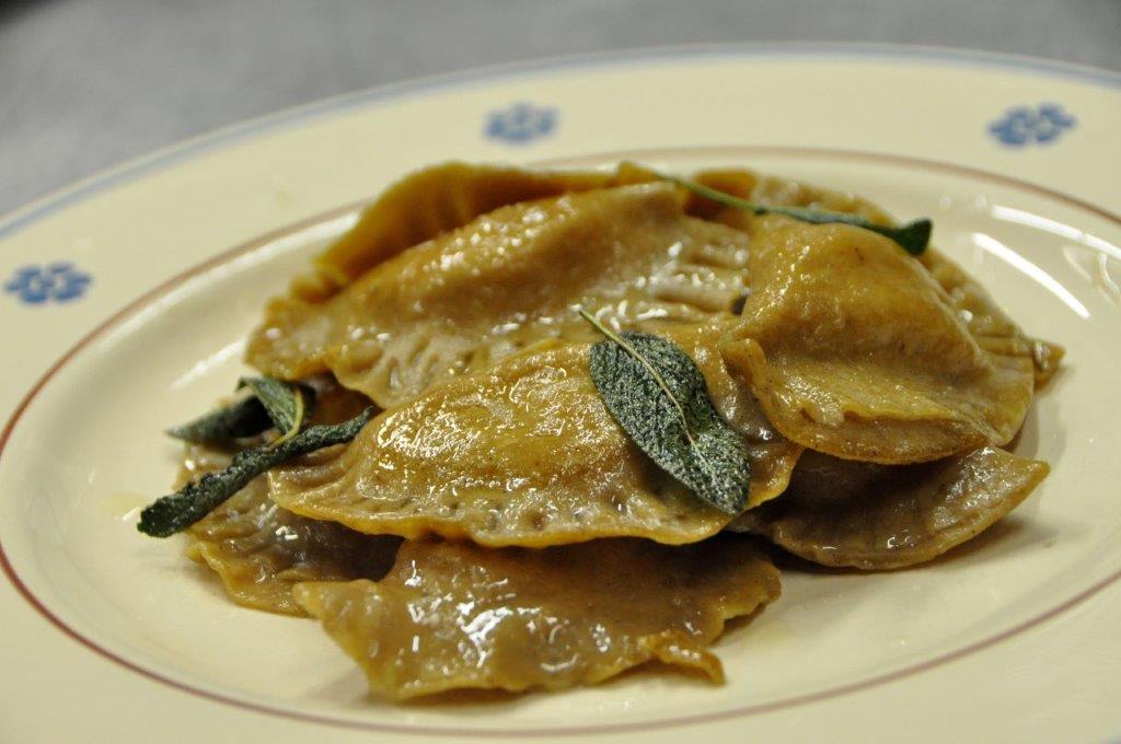 Ravioli di farina di castagne
